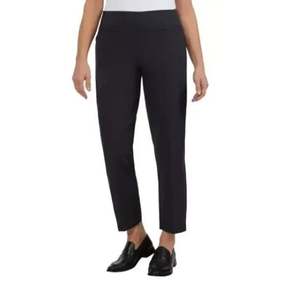 NEW Kirkland Signature Women's M Ladies Black Ankle Pants W/ 4-Way Stretch - Picture 1 of 10